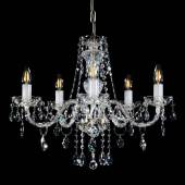 Хрустальная люстра ArtGlass Arleta V Nikl se Swarovski Spectra 