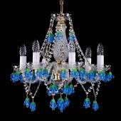 Хрустальная люстра ArtGlass ADINA VI. BLUE