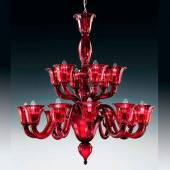 Подвесная люстра Voltolina Laguna 12+6L Rosso