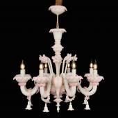 Подвесная люстра Murano Glass 7074/8 Milk Rose