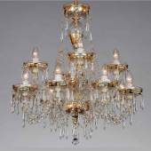 Хрустальная люстра Lucky Glass CH-12 Crystal-gilded