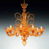 Подвесная люстра Voltolina Barnaba 8L Amber