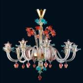 Люстра Arte di Murano 8092/8 Crystal Multicolor Gold
