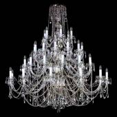 Большая люстра Art Glass AURELIE 42 nickel CE