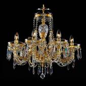 Хрустальная люстра Lucky Glass CH-08 Crystal-gold