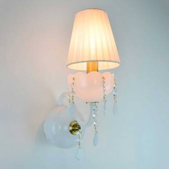 Хрустальное бра Wranovsky Zenith 1 Opal Silver
