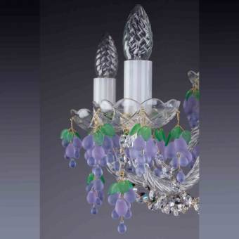 Хрустальная люстра ArtGlass GIZELA IX Violet