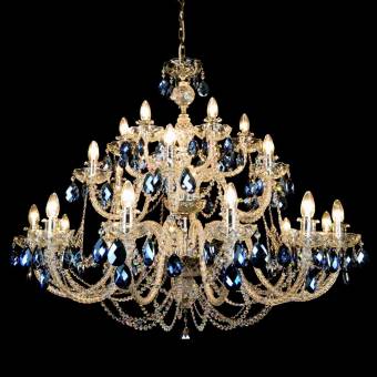 Хрустальная люстра Wranovsky Ocean 24 Silver Blue