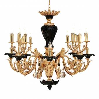 Бронзовая люстра Pars Luser 6623/12 Black