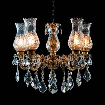 Бронзовая люстра Lampa L438/5