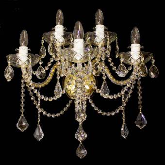 Хрустальное бра Wranovsky Princesse 5 Gold