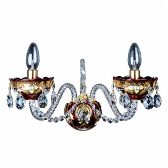 Хрустальное бра DBK Glass N 0619/2 SM Ruby
