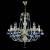Хрустальная люстра Wranovsky Ocean 5 Gold M Blue