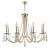 Подвесная люстра Crystal Lux VICTORIA SP8 GOLD/AMBER