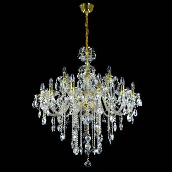 Хрустальная люстра Wranovsky Raindrop 18 Gold