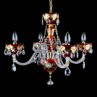 Хрустальная люстра DBK Glass 0699/4 SM Ruby