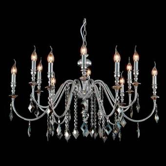 Подвесная люстра Crystal Lux MERCEDES SP6+6 CHROME/SMOKE