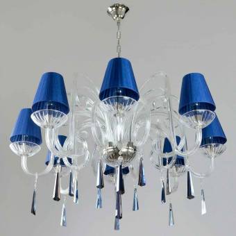 Хрустальная люстра Wranovsky Aranea 8 Silver LS Blue