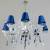 Хрустальная люстра Wranovsky Aranea 8 Silver LS Blue Хрустальная люстра Wranovsky Aranea 8 Silver LS Blue