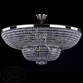 Люстра ArtGlass GERTA dia. 800 nickel CE