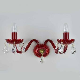Хрустальное бра Wranovsky Brilliant 2 Garnet