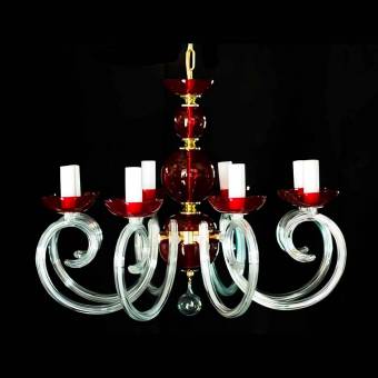 Хрустальная люстра Elite Bohemia L 421/8/00 Red