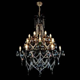 Хрустальная люстра Wranovsky Grandiose 18 Silver Black