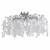 Потолочная люстра Crystal Lux Tenerife PL8 Silver
