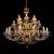 Хрустальная люстра Wranovsky Ocean 24 Gold Blue
