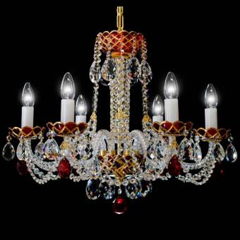 Люстра Royal Bohemia 1540/6 Red+ZL