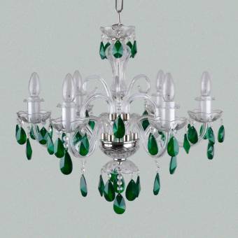 Хрустальная люстра DBK Glass 0720/6 NK Green