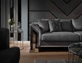 Комплект мягкой мебели Belluno Silver 3+3+1