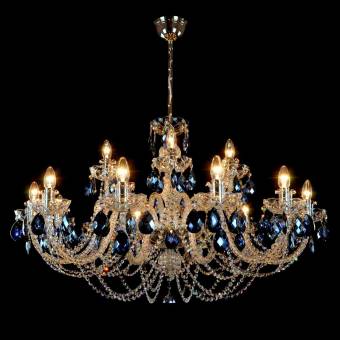 Хрустальная люстра Wranovsky Ocean 18 Silver Blue