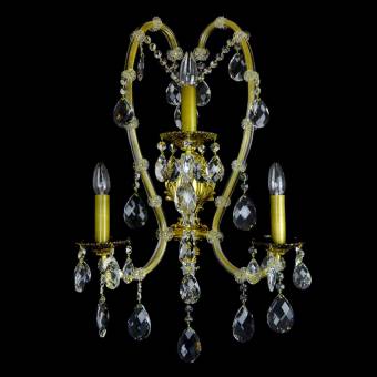 Хрустальное бра Wranovsky Maria Theresa 3 Alpha Gold