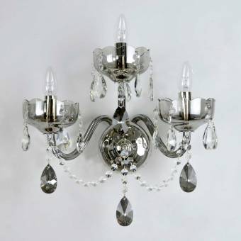 Хрустальное бра Wranovsky Zenith 3 opt Shadow Silver