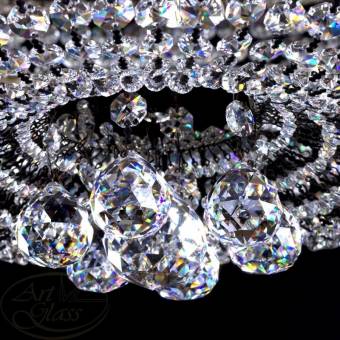 Люстра ArtGlass GERTA dia. 800 nickel CE