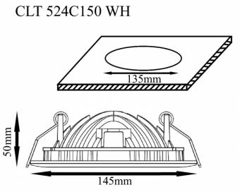 Встраиваемый светильник Crystal Lux CLT 524C150 WH
