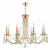 Подвесная люстра Crystal Lux VICTORIA SP8 GOLD/AMBER