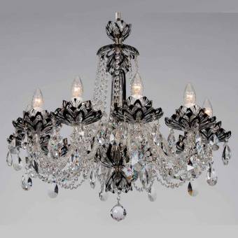 Хрустальная люстра Lucky Glass CH 10 Lotos black