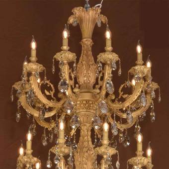 Бронзовая люстра Pars Luster 3181/40 Gold