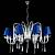 Хрустальная люстра Wranovsky Aranea 8 Silver LS Blue