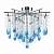 Люстра Elite Bohemia WATER 4 CRYSTAL + AQUA