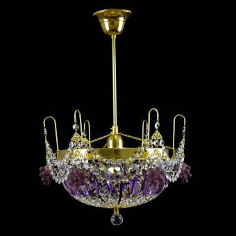 Потолочный светильник Wranovsky Marseille 1 Gold Purple
