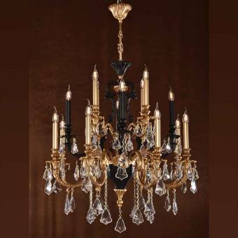Бронзовая люстра Pars Luster 3606/16 Gold & Black