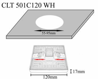 Встраиваемый светильник Crystal Lux CLT 501C120 WH