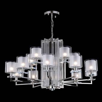 Люстра Crystal Lux NICOLAS SP-PL10+5 NICKEL/WHITE