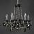 Хрустальная люстра Wranovsky Maniera 6 Silver Black