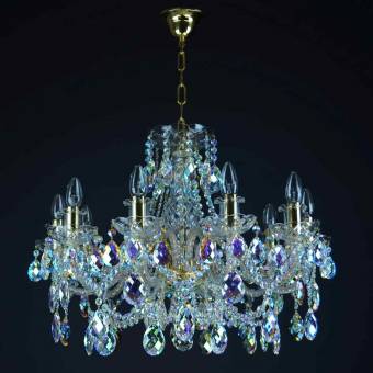 Хрустальная люстра Wranovsky Imperial 10 Blue Gold
