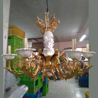 Бронзовая люстра Pars Luser 3819/8