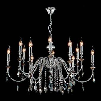 Подвесная люстра Crystal Lux MERCEDES SP6+6 CHROME/SMOKE